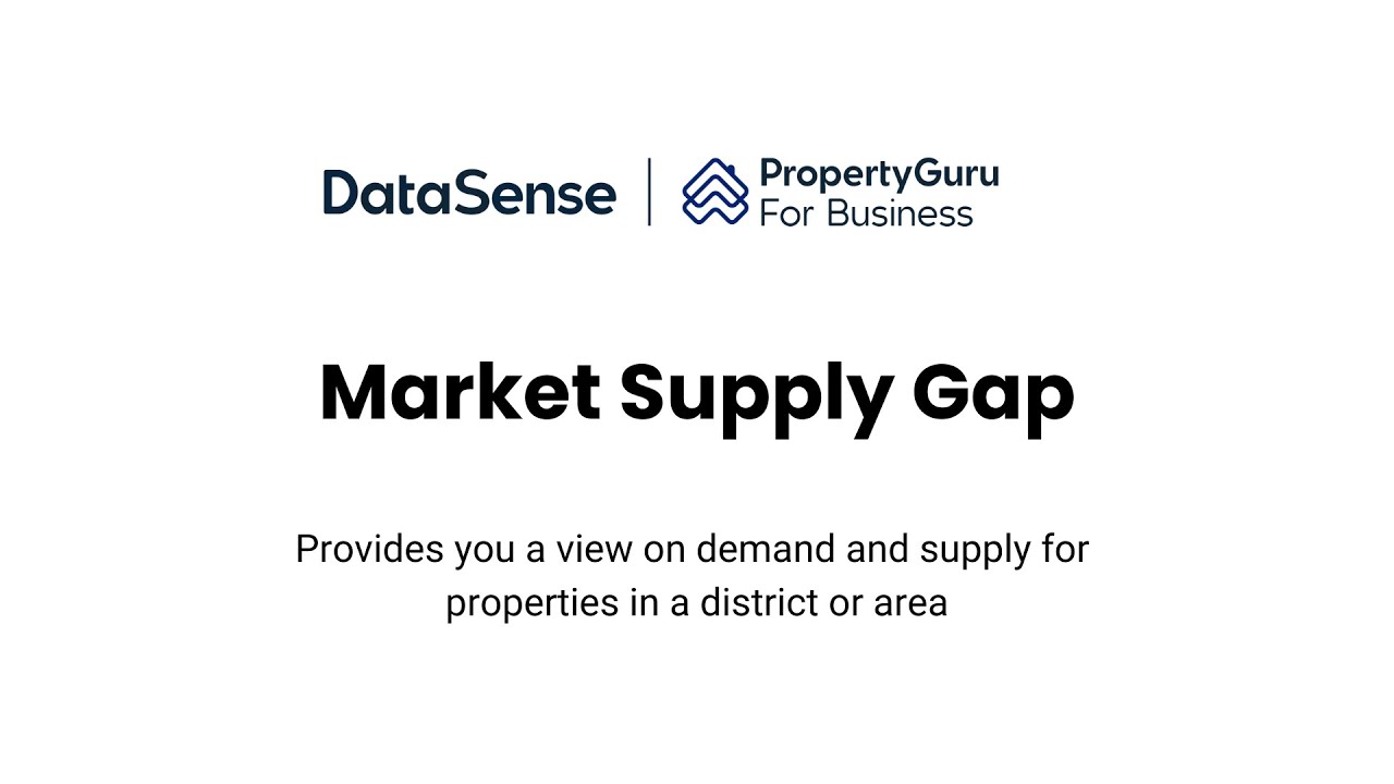 DataSense Tutorial - Market Supply Gap