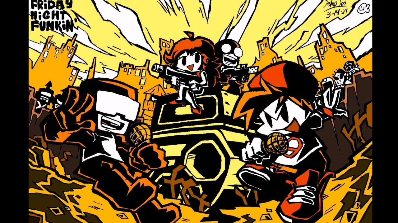 Guns but only tankman turns - Friday Night Funkin'
