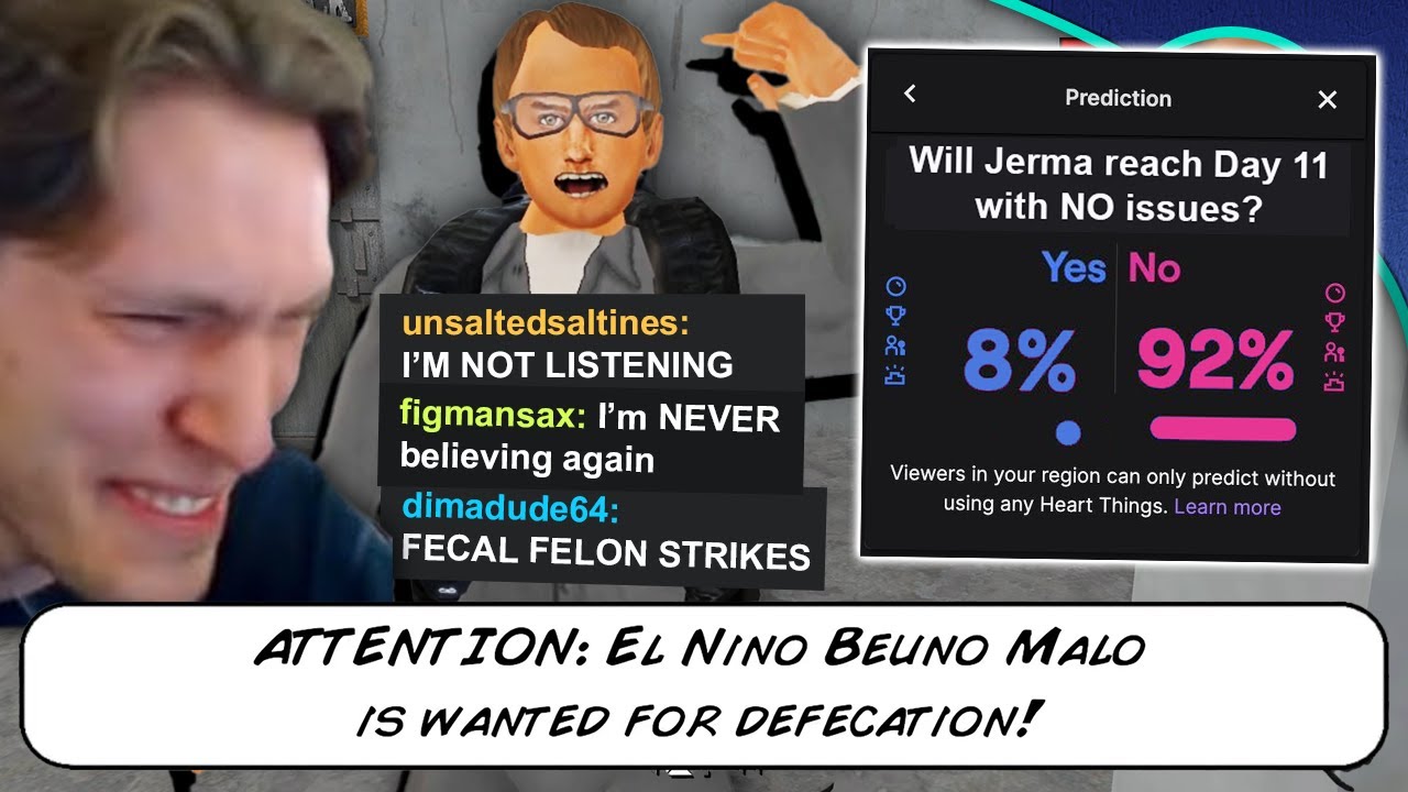 Jerma - The Great P*SSING And SH*TTING Arc