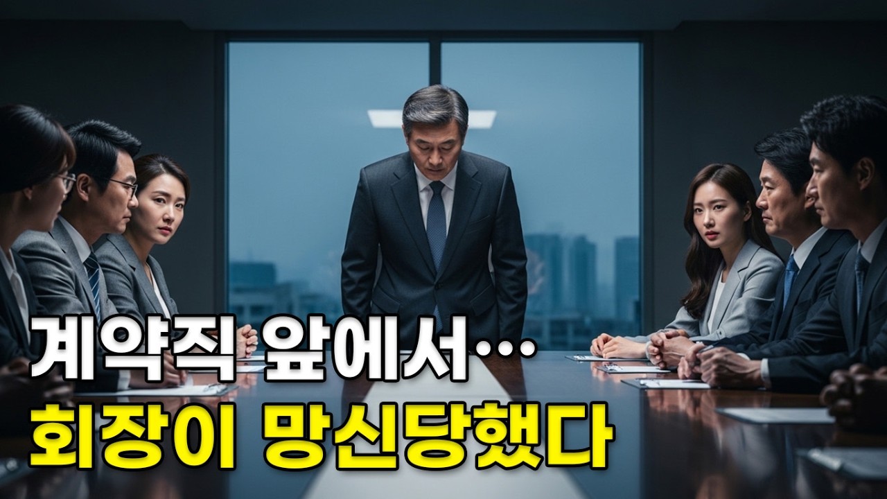 (실화) 계약직 여직원을 무시하던 회의실, 회장이 고개를 숙이게 된 단 한 문장