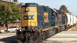 ?CSXT? 2551 EMD GP38-2 RCO Unit & 2727 EMD GP38-2 LHF Leads Y205-18 To The Old Yard & 1st Gen K5LA