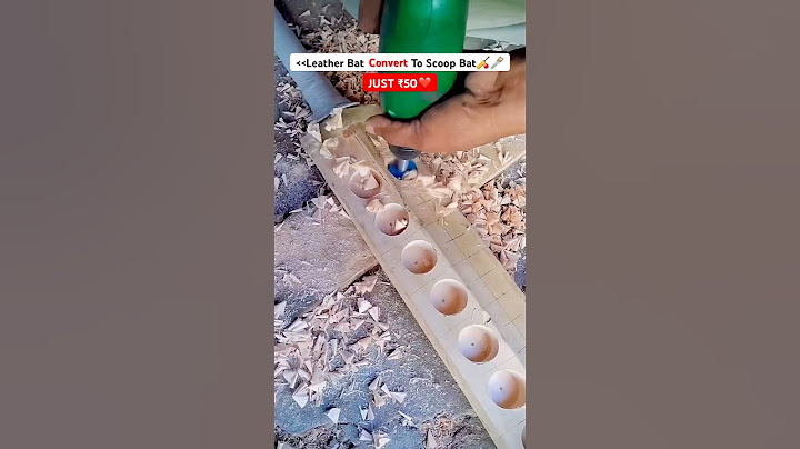 Leather Bat Convert to Tennis Scoop Bat | Making Scoop Cricket Bat #cricket #shorts #making