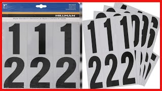 Hillman 843445 Reflective Adhesive Mailbox Number Pack, 3, Black and White