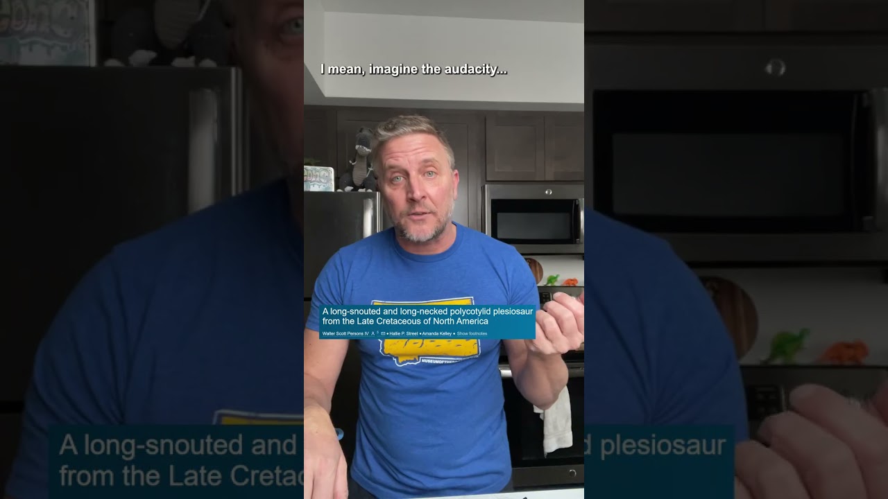 There's a new plesiosaur named "Snaky crocface" and it refused to conform 