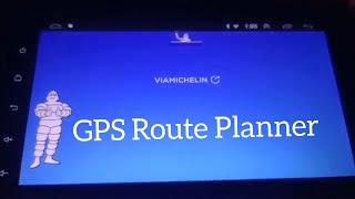 2DIN autoradio android - testing ViaMichelin GPS Route Planner screenshot 3