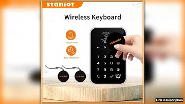 Staniot 433Mhz Wireless Touch Keyboard 2Pcs RFID Card Arm Or Disarm Password Keypad For Tuya Smart