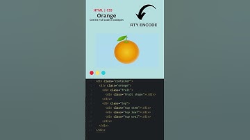 Responsive Orange Fruits Design Using HTML CSS #viralvideo  #coding
