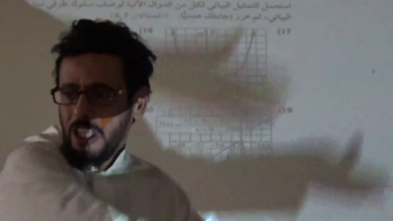 اصفا را لدالة داخل فترة وسلوك طرفي الدالة