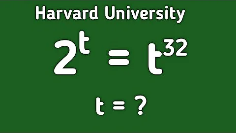 Only 10% Students Solve this exponential math olympiad question | 2^t =t^32 |