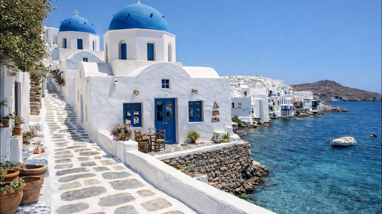 Santorini, Greece 🇬🇷 | Summer 2025 - 4K HDR Walking Tour