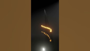 Glowing Swinging Pendulum Animation #shorts