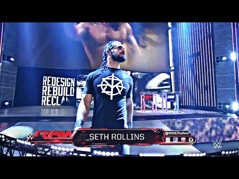 Seth Rollins Entrance (HUGE POP) - Raw 7/11/16