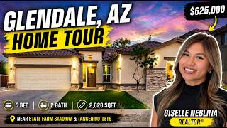 🏡 Glendale Arizona Home Tour | 5 Bedrooms Near State Farm Stadium   Tanger Outlets