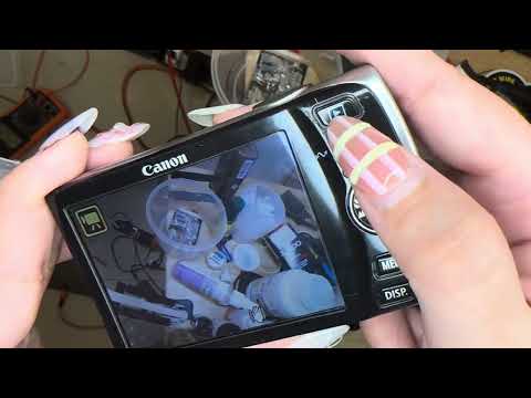 Canon IXUS 860 IS 8MP – Appareil Photo Compact Argentique, Testé Et Fonctionnel (sans Chargeur)