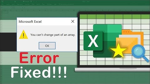 5 Ways for Microsoft Excel Error "You Can