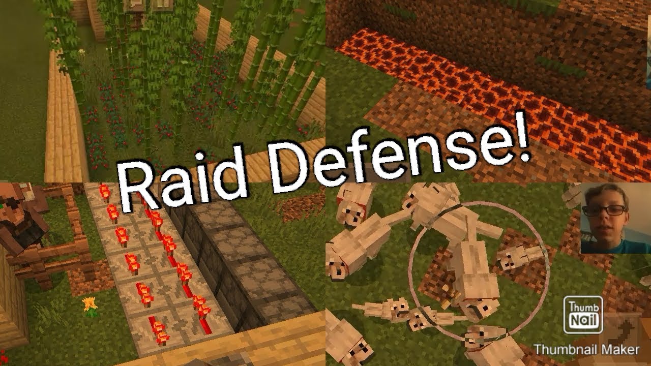 What is the BEST way to defend a village from a Minecraft RAID? - YouTube
