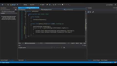 C# MediaPlayer ile Müzik Çalar Yapımı