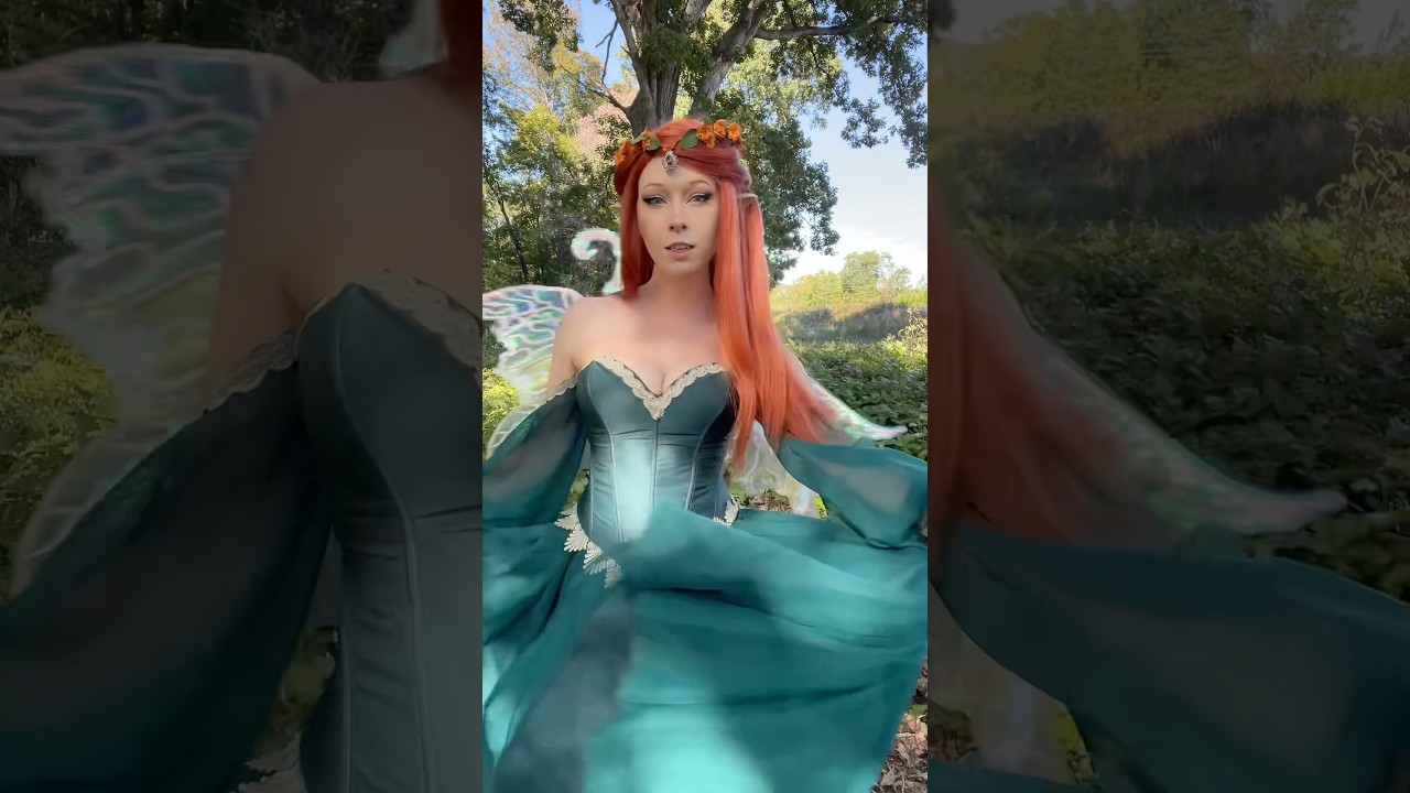 ✨🍂🍁 #fairy #costume #fairycosplay #transition #cosplaytransition