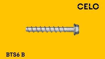 How to use concrete screws in cracked concrete? BTS6 B with hex-head CELO Fixings