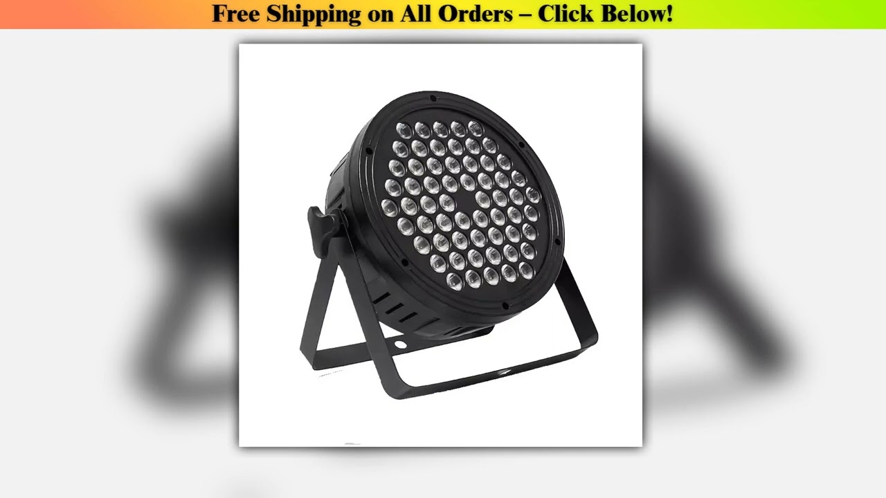 1/2/4/8PC 60LED 3 in 1 LED Par Light RGB Full Color Studio Club DJ Disco Show Lighting DMX512