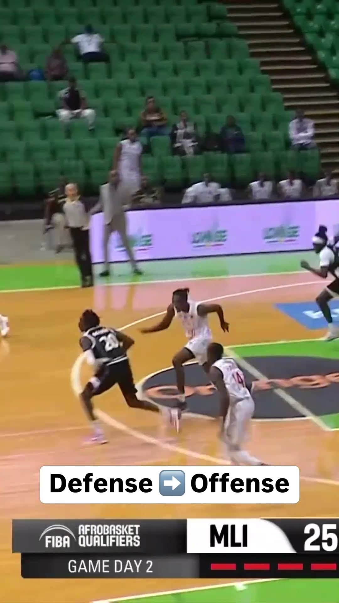 Fast break only needed one dribble ?
