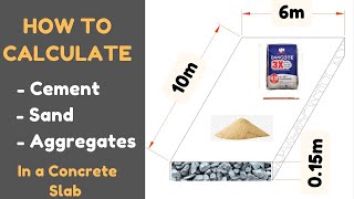 How to Calculate Cement, Sand and Aggregates In Concrete Slab | Easy Step-by-Step Quantity Calcs screenshot 2