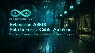 LIVE Cozy Forest Cabin Rain 🌧️ Relaxing ASMR for Sleep, Study, Meditation & Stress Relief #sleepaid