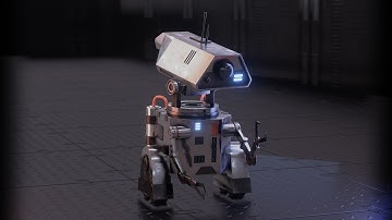 Sci-Fi Worker Robot (Blender)