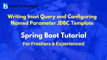 Writing Inset Query and Configuring Named Parameter JDBC Template | Spring Boot Tutorial