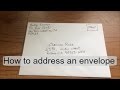 How to address fill out an envelope