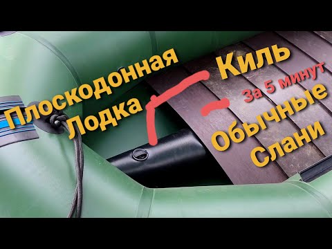 Лодка ПВХ Megaboat (мегабот) Установка Киля на плоскодонную лодку за 5 минут