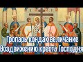 тропарь кондак величание воздвижение креста Господня.