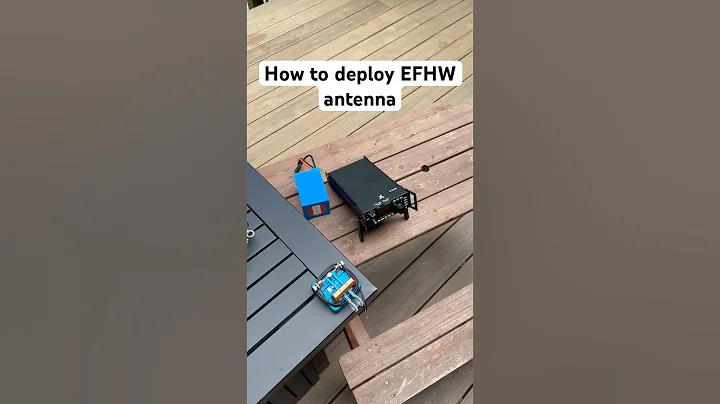 How to setup an EFHW antenna #hamradio #morsecode