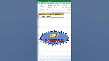 Left Formula In Excel | Left Function In Excel #reels #excelformula #exceltricks #excel #viralshorts