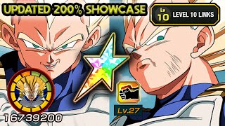 Updated 200% Showcase 100% Str Super Vegeta Level 10 Links Dragon Ball Z Dokkan Battle