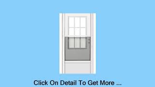 32 x 76 Combination Exterior Door with 9 Lite Window and White Self Storing Storm