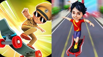 Little Singham Super Skater VS Shiva Skater Hero Gameplay IOS Android #1