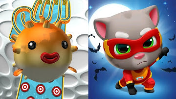 Going Ball The Super Speedy Run Vs Talking Tom Gold Run Android Walkthrough IOS Gameplay Mix Games