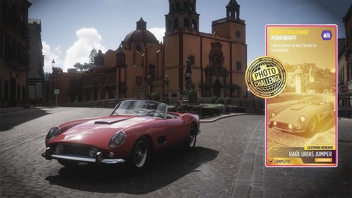 Forza Horizon 5 Daily Challenge Snap & Snack Take A Photo Of Donut Media  Merch Stall In Guanajuato 