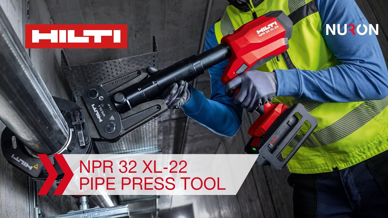 Cómo configurar y usar la prensa de tuberías a batería Hilti Nuron NPR 32  P-22 