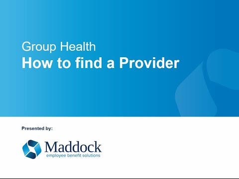 Group Health Provider Look Up