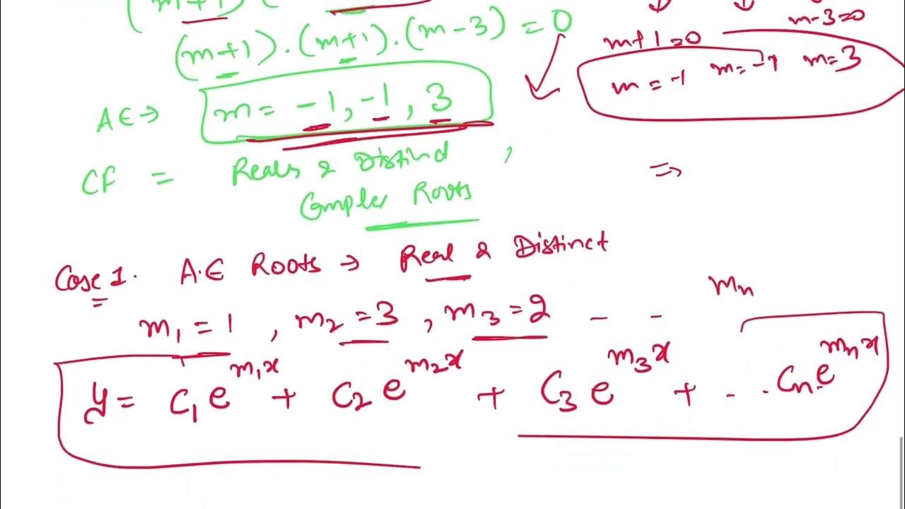 Solving Higher Order Homogeneous Differential Equation II Finding CF II