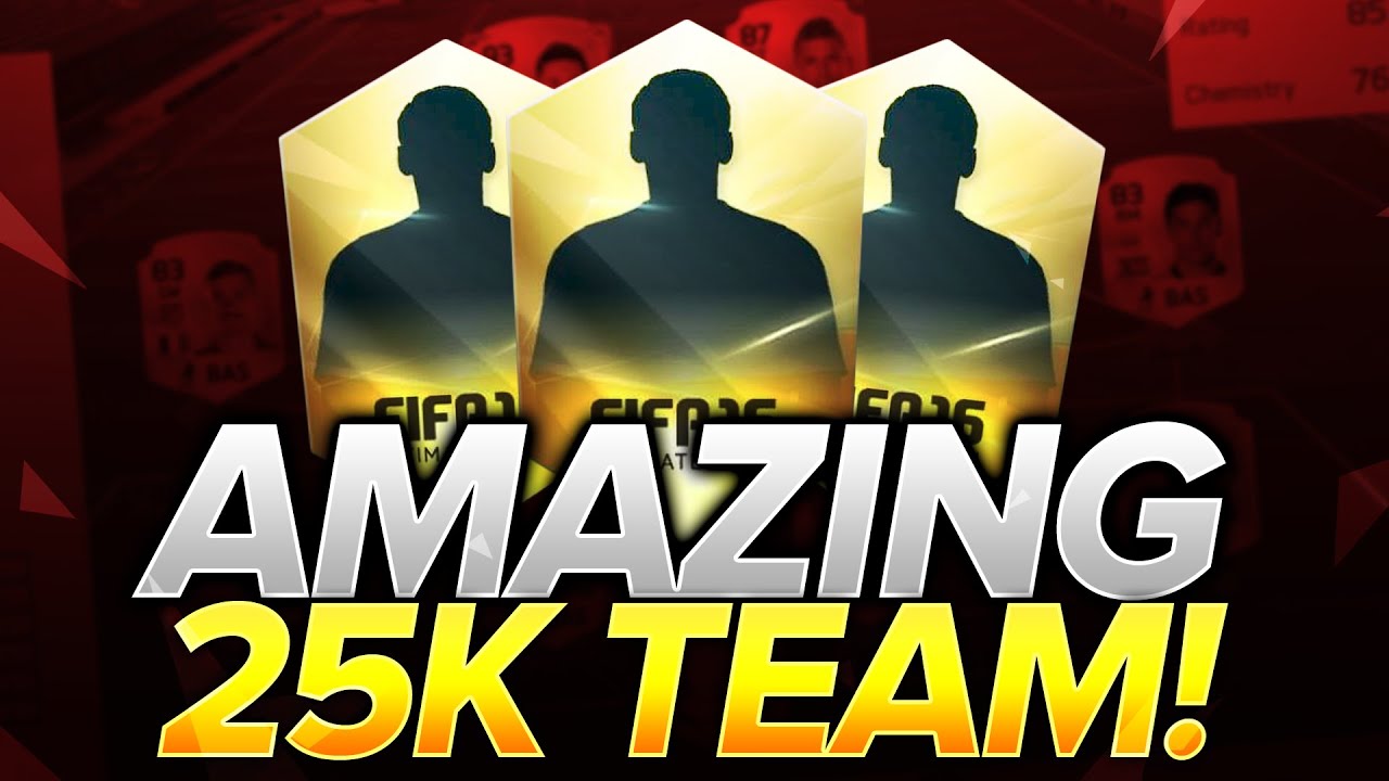 AMAZING 25K HYBRID! OVERPOWERED SWEATY HYBRID SQUAD BUILDER TEAM! FIFA 16