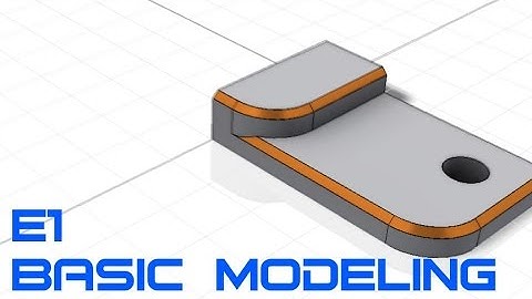 E1 Autodesk Inventor Professional 2015 - Basic Modeling 1 Tutorial
