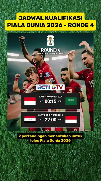 Jadwal Kualifikasi Piala Dunia 2026 Ronde 4 - Indonesia vs Arab Saudi - Jadwal Timnas Indonesia