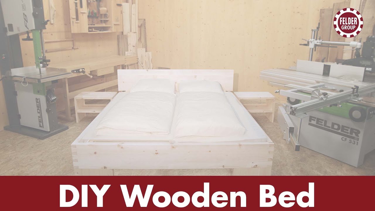 DIY Wooden Bed made with FELDER woodworking machines 