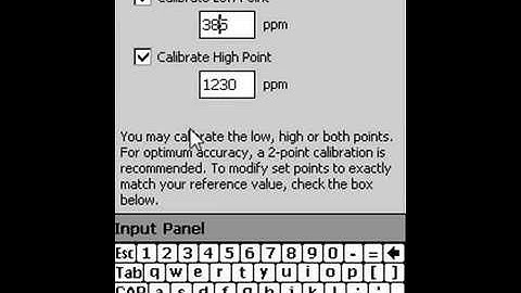 User Calibration of a Gas; Software Version
