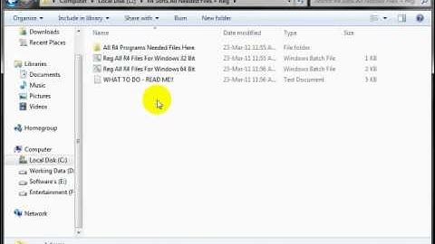 How To Register All R4 ocx & .dll Files IN WIndows 7 64 bit or 32 bit - Yuvi !