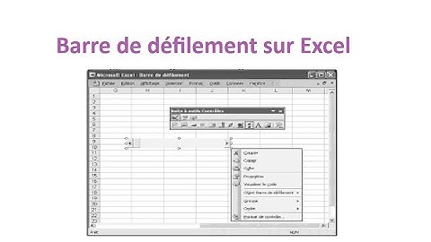 Barre de Défilement sur Excel : Guide Étape par Étape