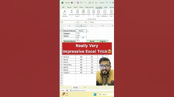 Excel Impressive Trick😎Learn Indirect Function #excel #exceltips #exceltricks #exceltutorial